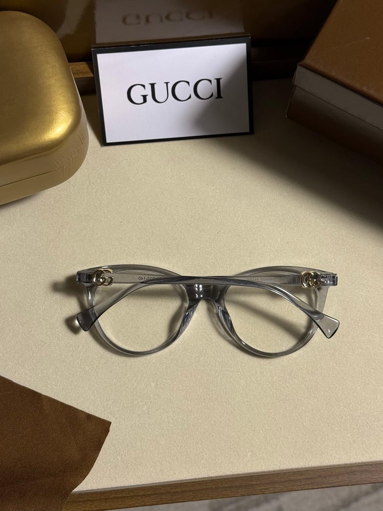 نظارة -GUCCI - اطار اسود عدسة شفاف