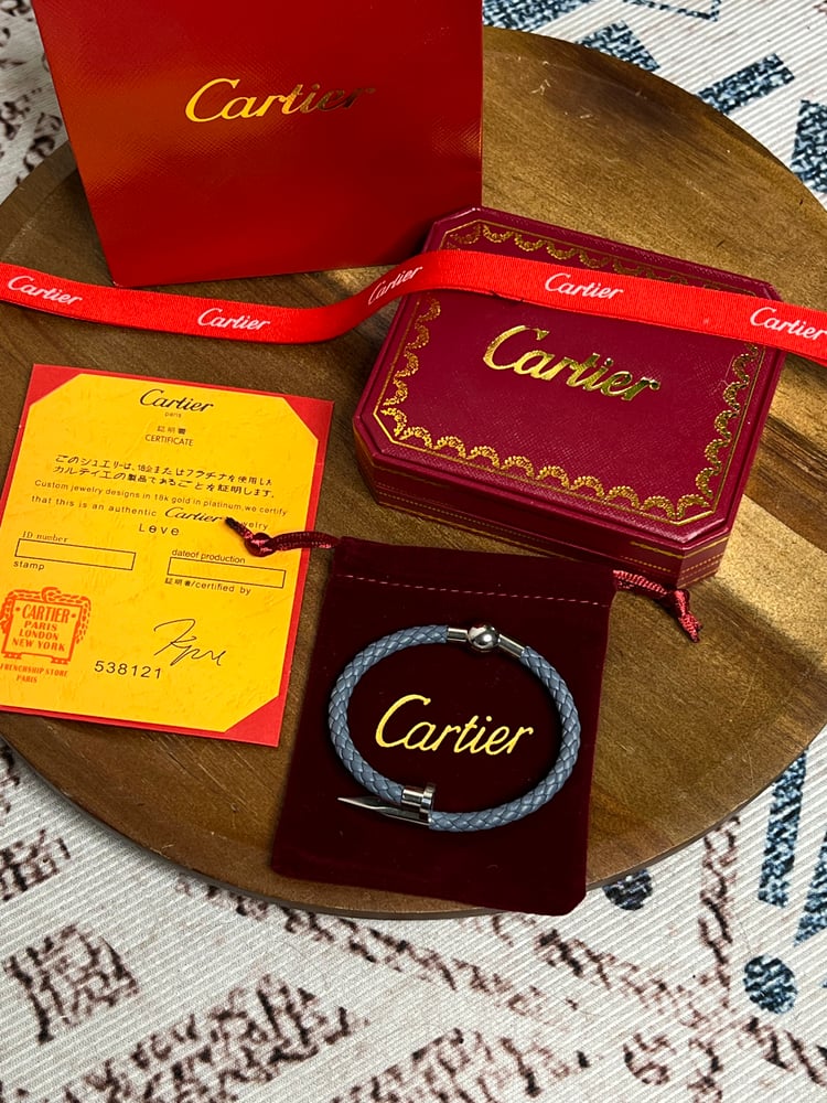 اسوارة Cartier ازرق فاتح ماستر كواليتي