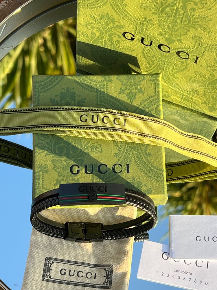 صورة إسوارة Gucci اسوارة GUCCI لون أسود ماستر كواليتي