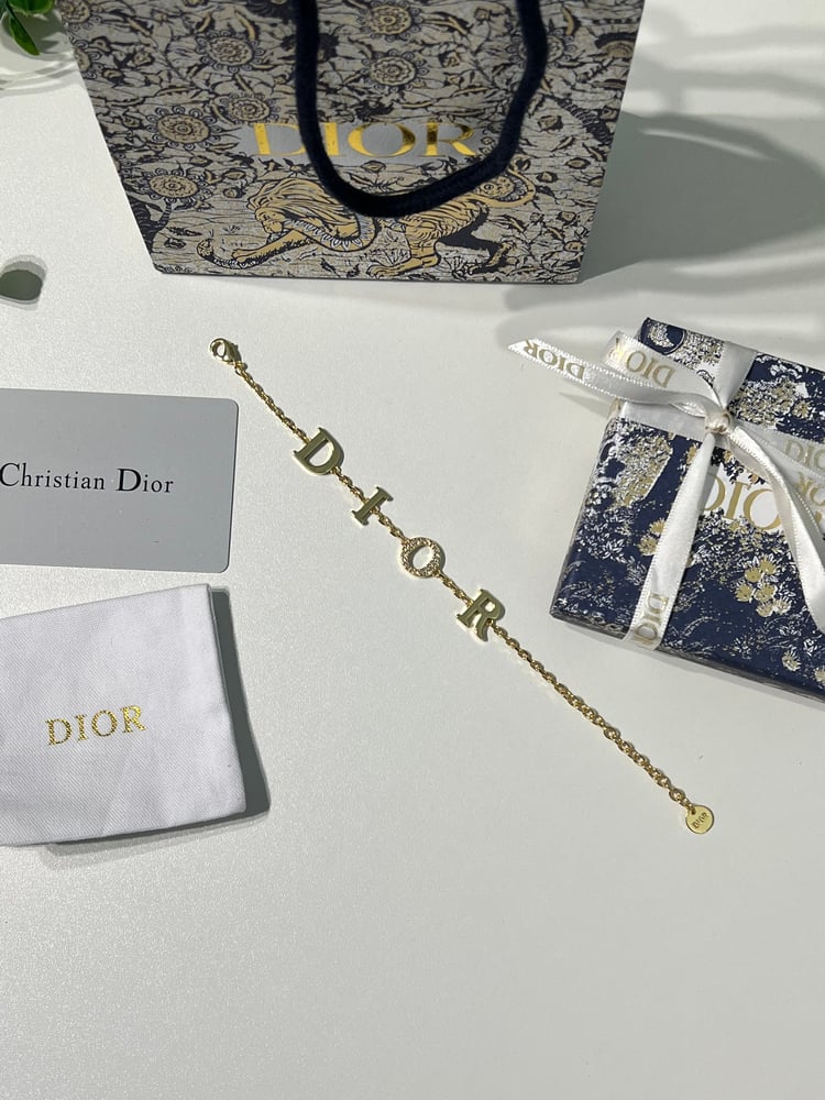 إسوارة  Dior معدن ذهبي