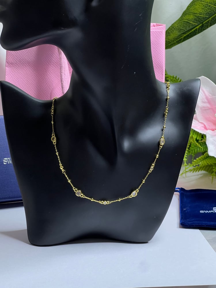 سلسال سوارفيسكي اصفر بكرستالة صفراء ماستر كواليتي