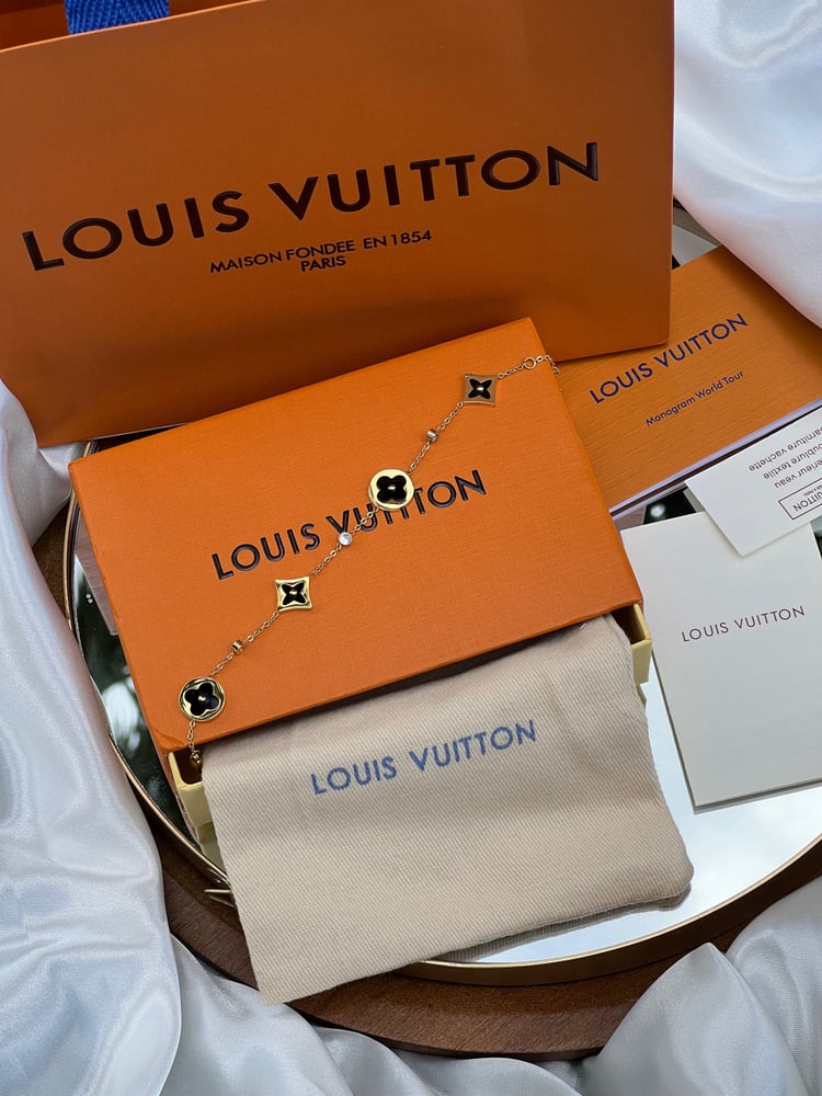 إسوارة LOUIS VUITTON معدن ذهبي أسود ماستر كواليتي