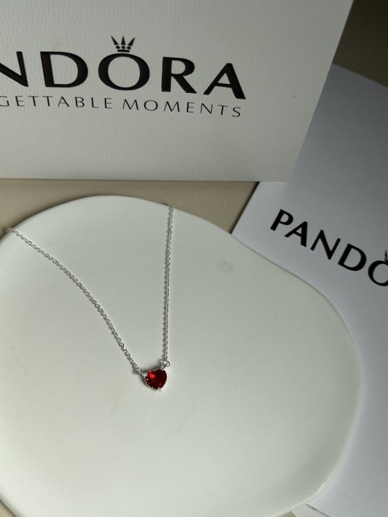 سلسال باندورا Pandora قلب أحمر ماستر كواليتي