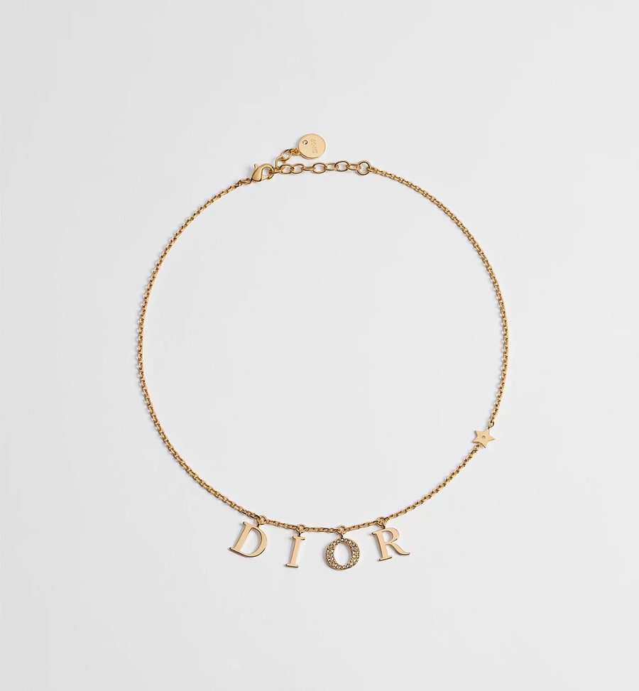 سلسال Dior معدن ذهبي