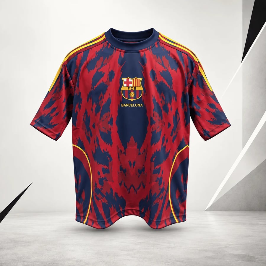 قميص نادي برشلونة - قصة Oversized