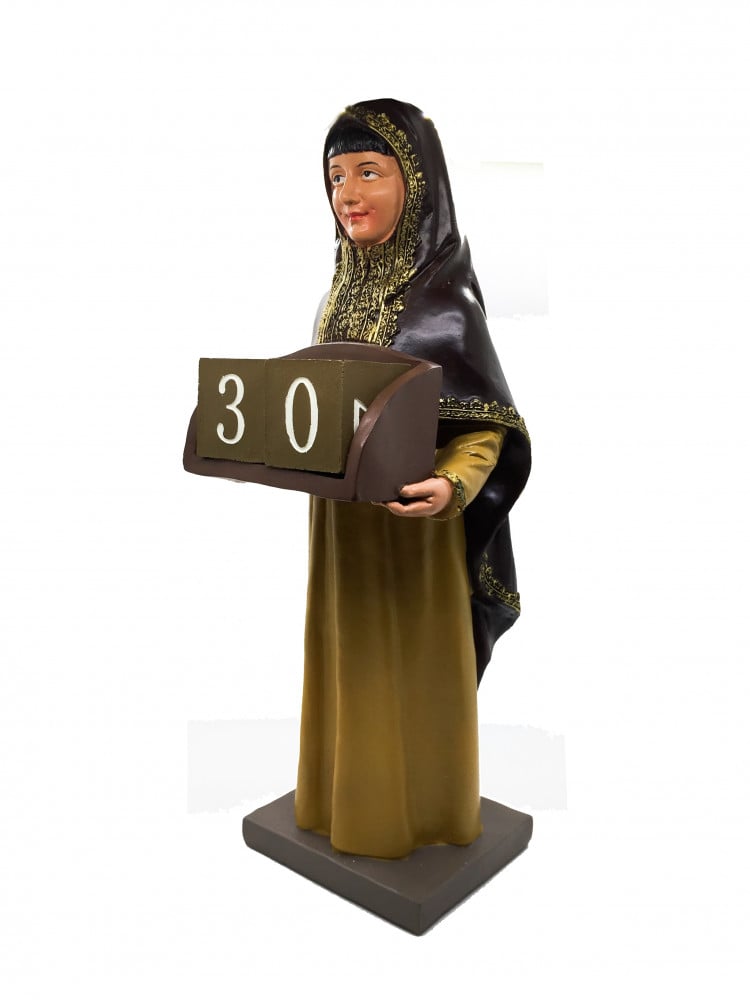 تحفة مجسم امرأة مع (صحن تقديم)