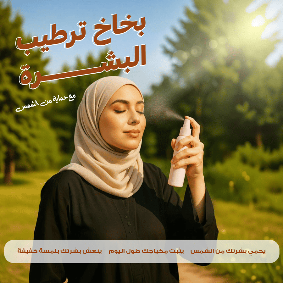بخاخ تثبيت المكياج مع حماية من الشم
