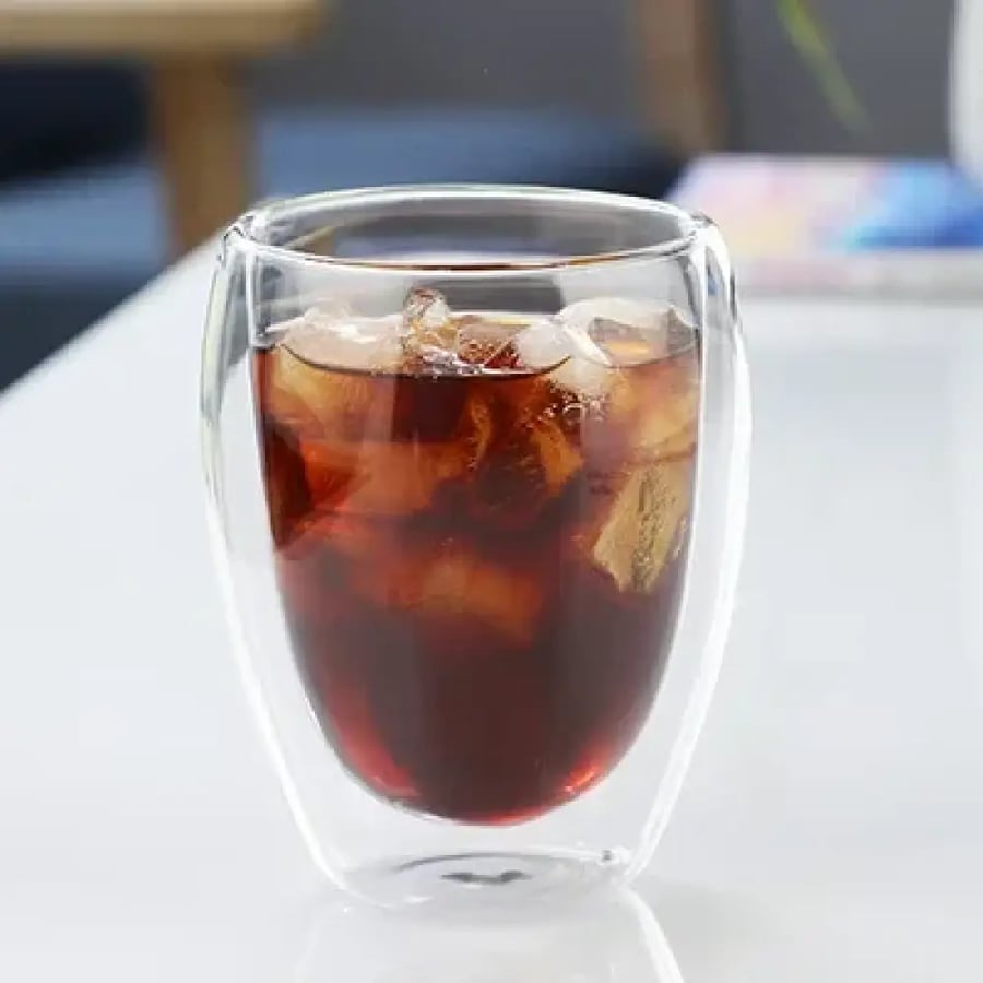 كوب زجاجي مزدوج 250-450ML