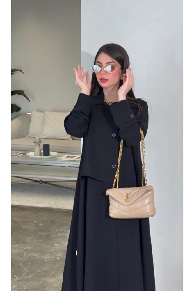 عباية سوداء سادة