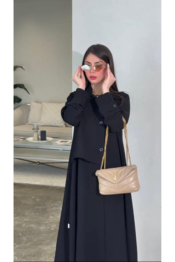 عباية سوداء سادة