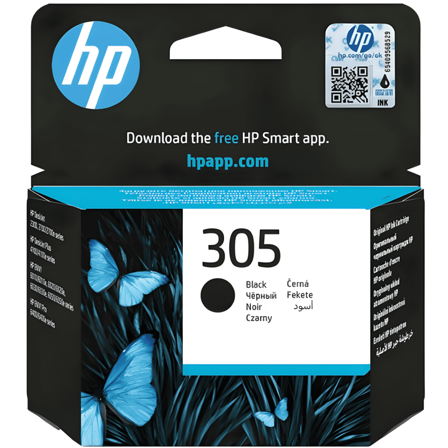 ‌ HP 305 Black Original ink Cartridge 3YM61AE UUQ‌ حبر طابعه اسود‌ ‌