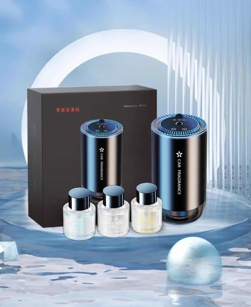 جهاز التعطير الذكي | فواحة معطرة ذكية للسيارة مزودة بإضاءات النجوم من باستك BC577