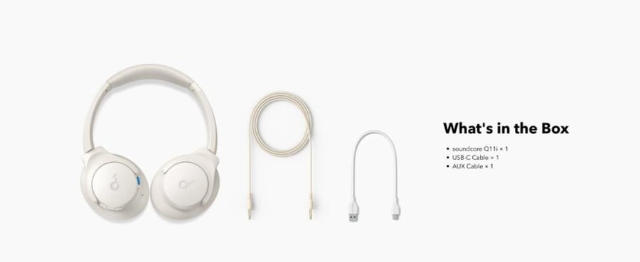 سماعة رأس ANKER Soundcore Q11i – أبيض