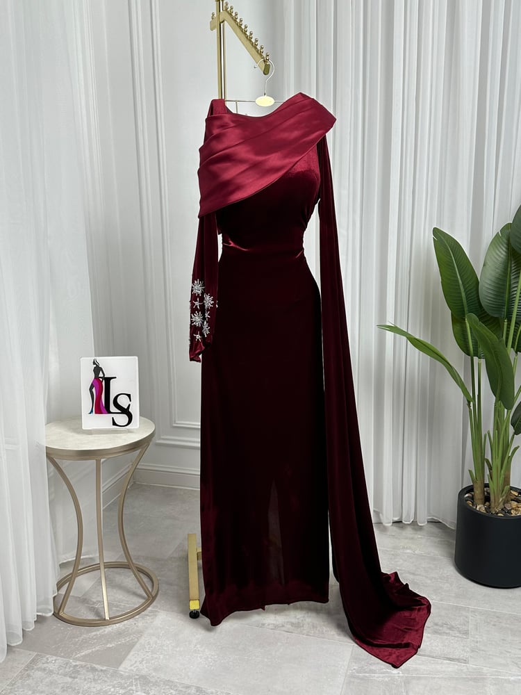Code 8022 soft velvet dress
