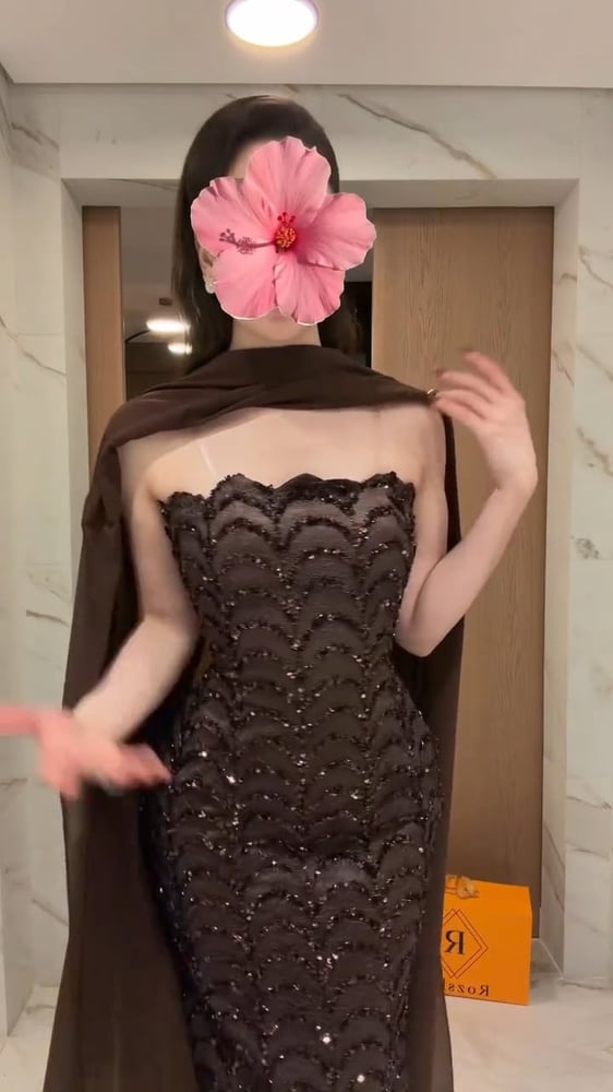 رمز  8220 فستان سهره ترتر شال