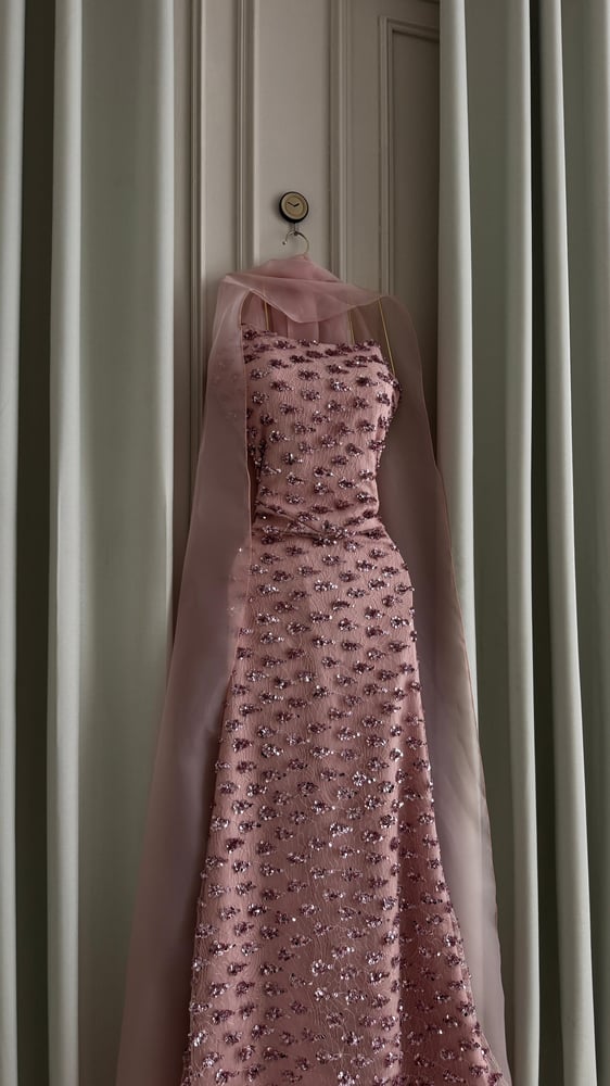 Code 7985 dress sequins glitter bank