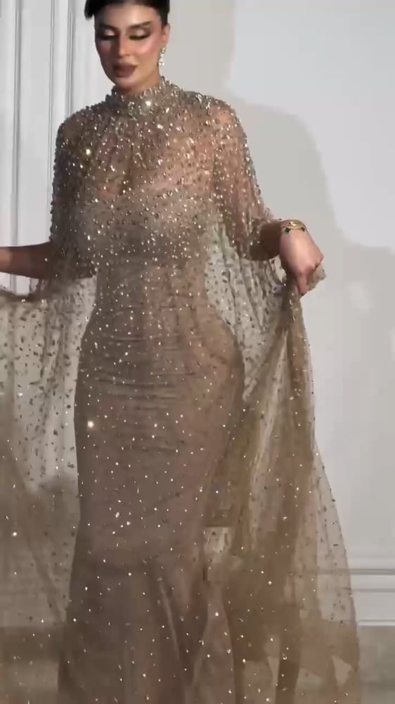رقم 7633 فستان تل فصوص