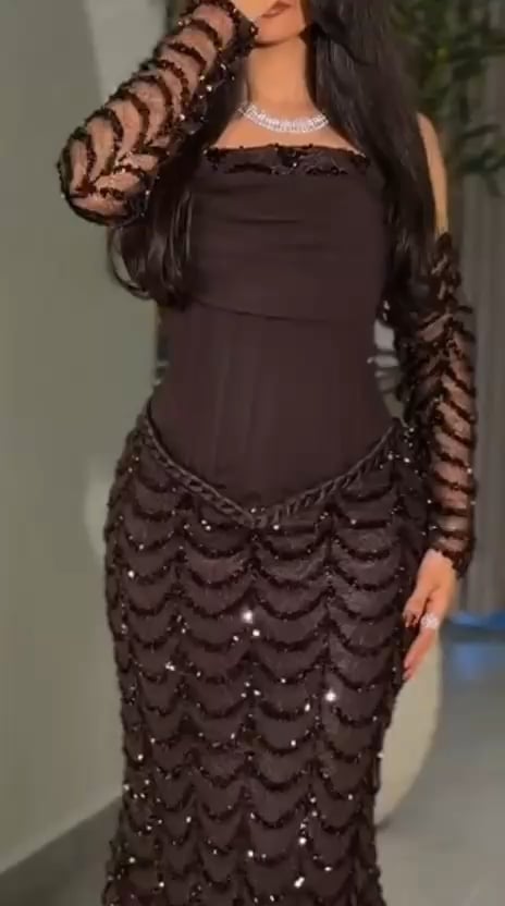 رمز  8202 فستان ترتر سهره بني