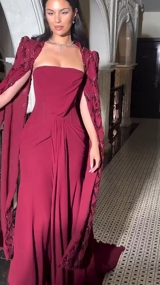 Code 8070 dress with bead embroidery