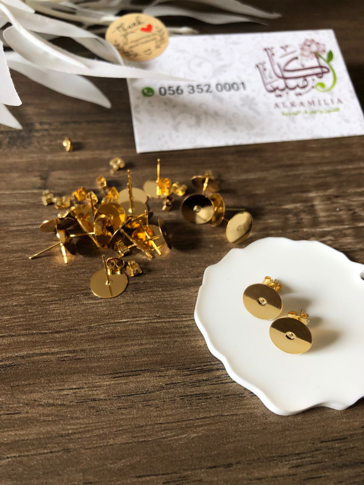 ملحقات صنع الحلق ذهبي (9 أزواج)
