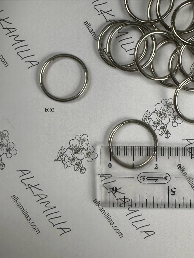 Strong silver rings 30 pieces in the bag