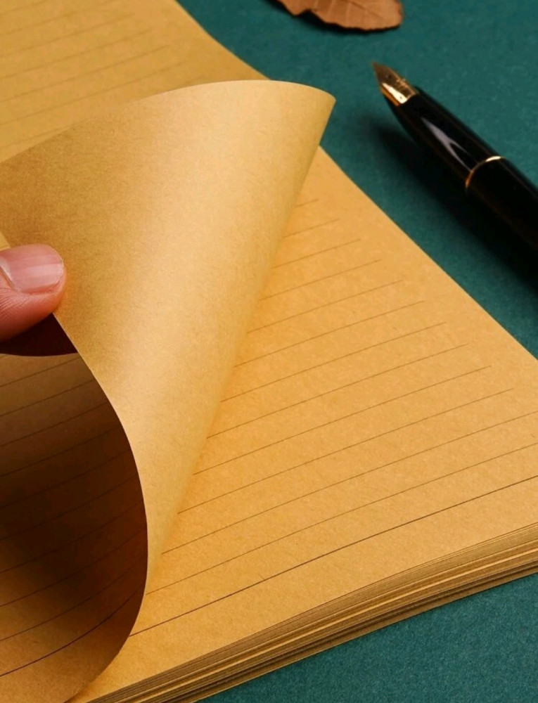 Brown plaid paper (50 sheets)