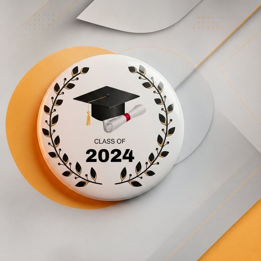 ستاند / لوحة تخرج دائرية أكريليك