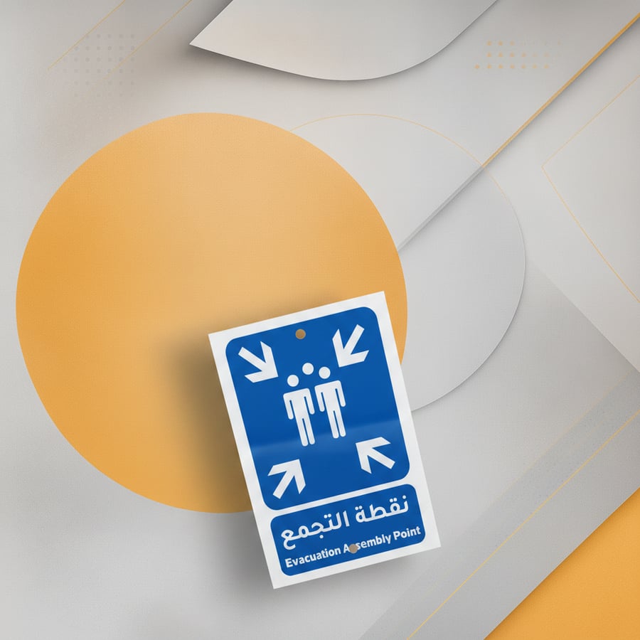 لوحة إرشادية "نقطة التجمع"
