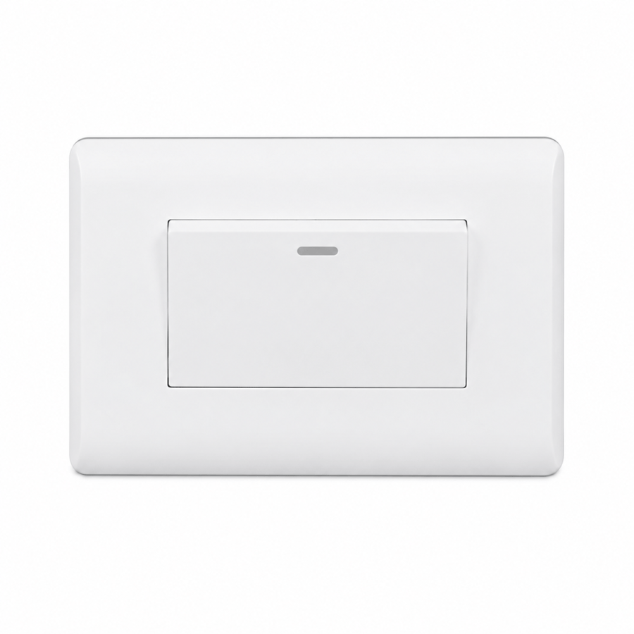 1 GANG 2 WAY SWITCH NS 2*4 WHITE مفتاح مفرد - NASCO
