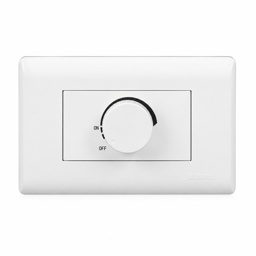 DIMMER SWITCH 500 W NS 2*4 WHITE   مفتاح ديمر - NASCO