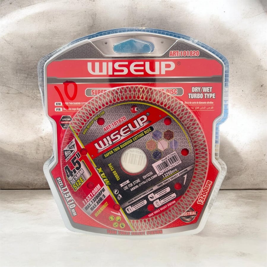 SUPER THIN DIAMOND CUTTING  4.5" LASER DISC ART:101820 دسك سيراميك - WISEUP
