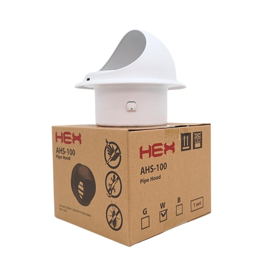 AIR CAP 6" WHITE  150 بوصة رمادي  - HEX