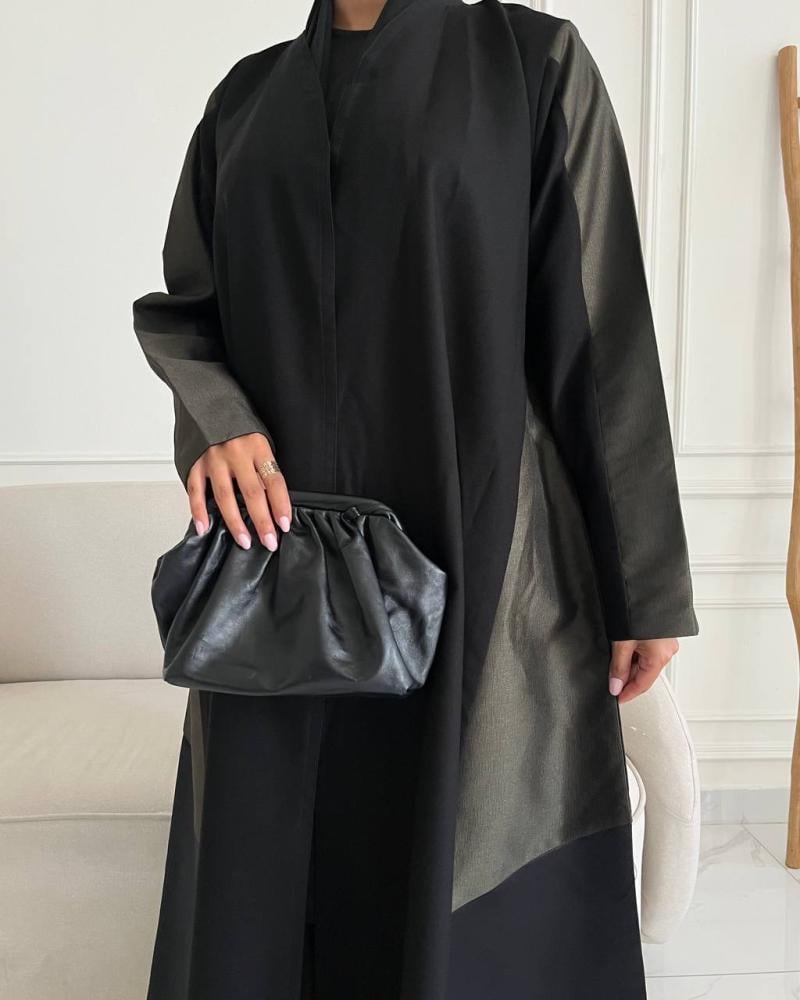 عباية كريب واقف بأدخالات تفتا زيتي