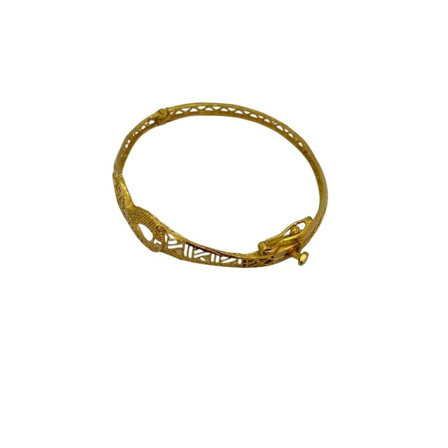 21-karat gold children's bracelets, weight 3.46 grams