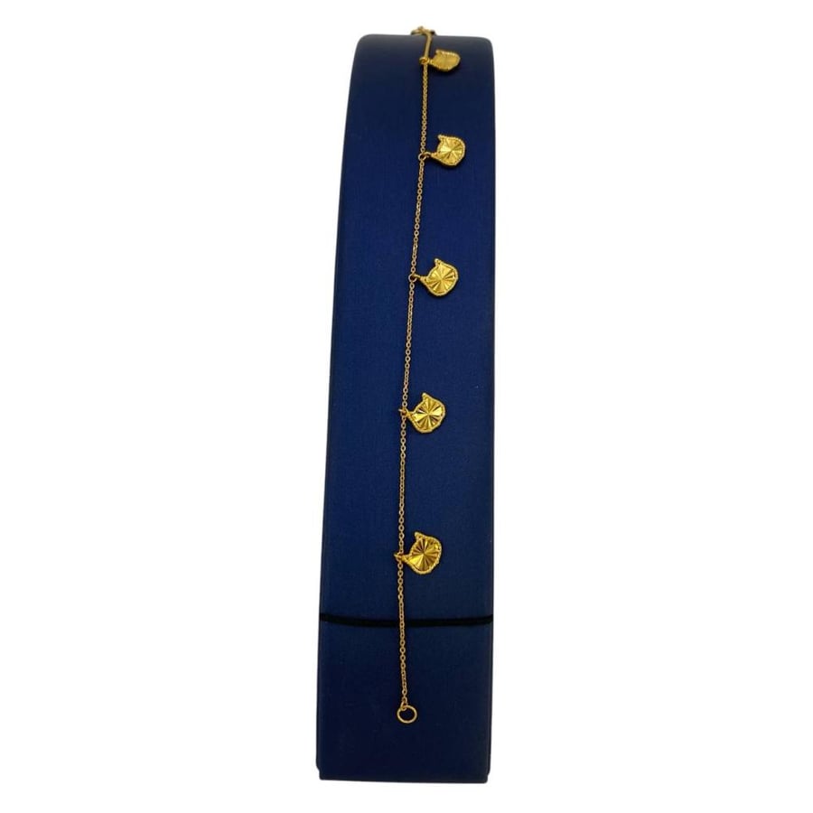 21 karat gold bracelet, weight 1.53 grams