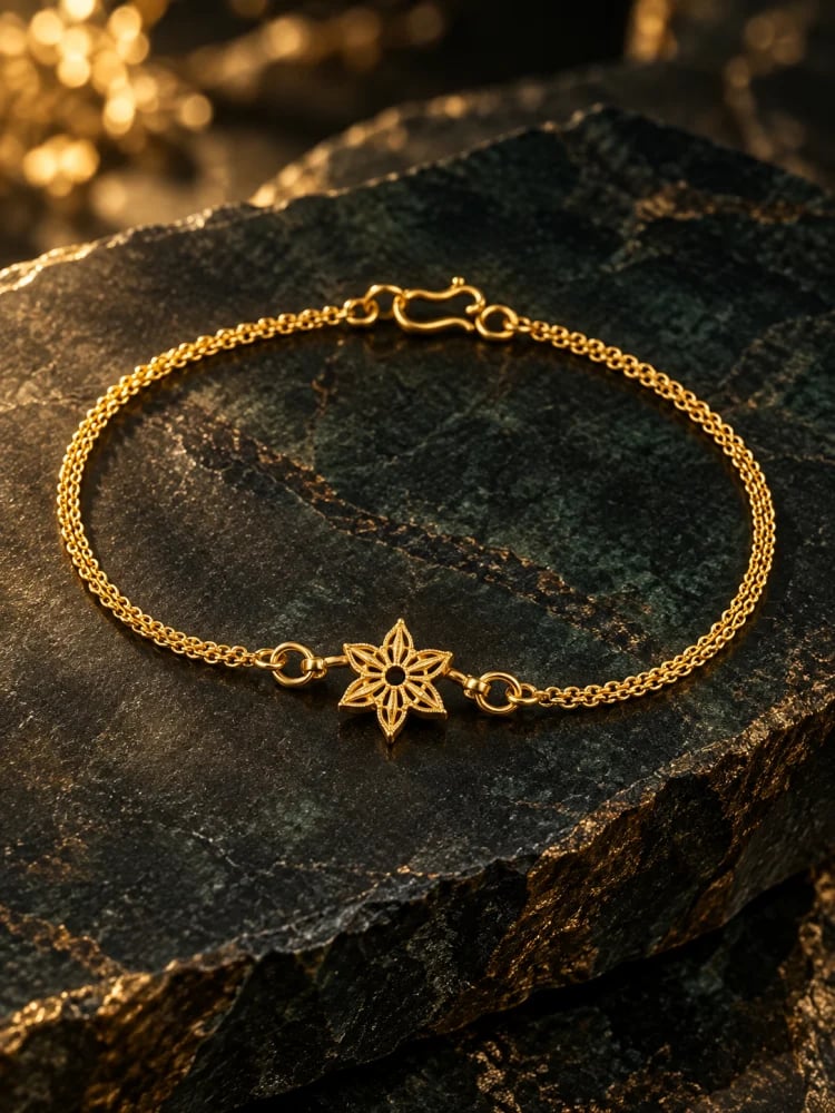 اسواره ذهب عيار 21 الوزن 2.06 جم