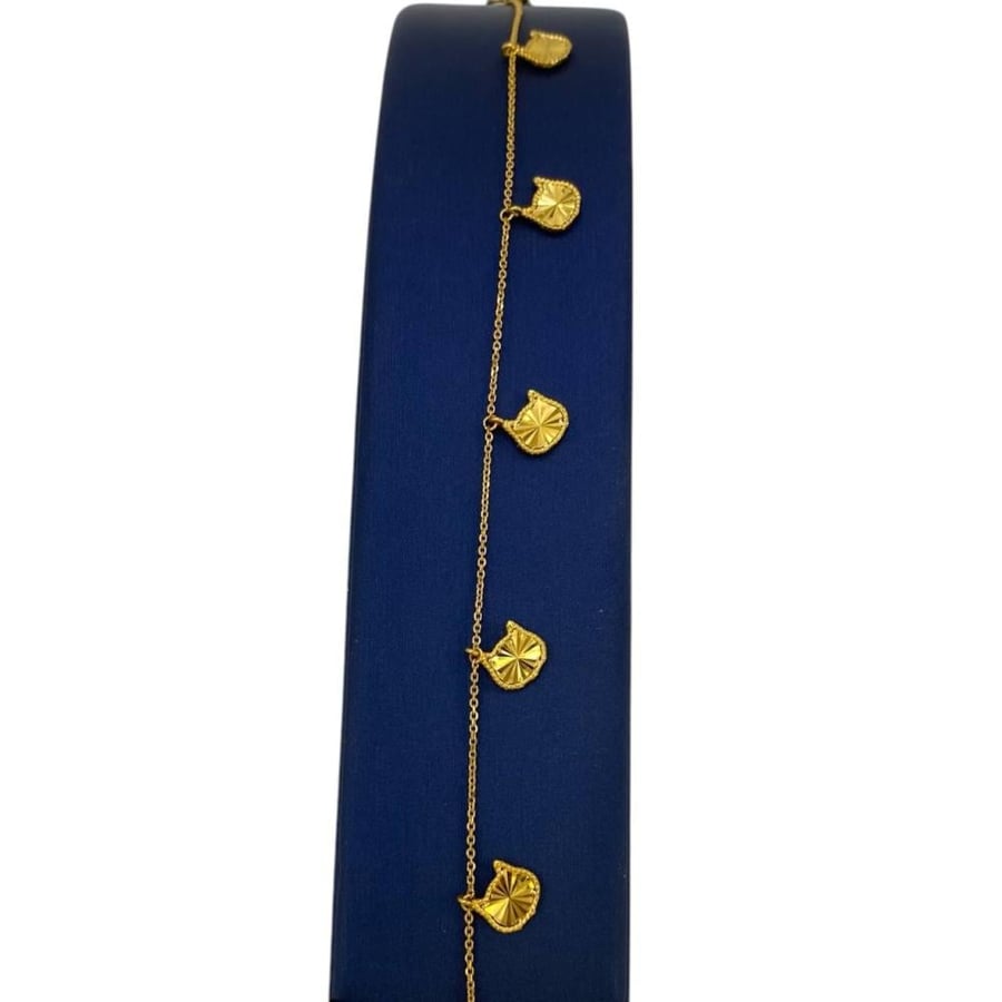 21 karat gold bracelet, weight 1.53 grams