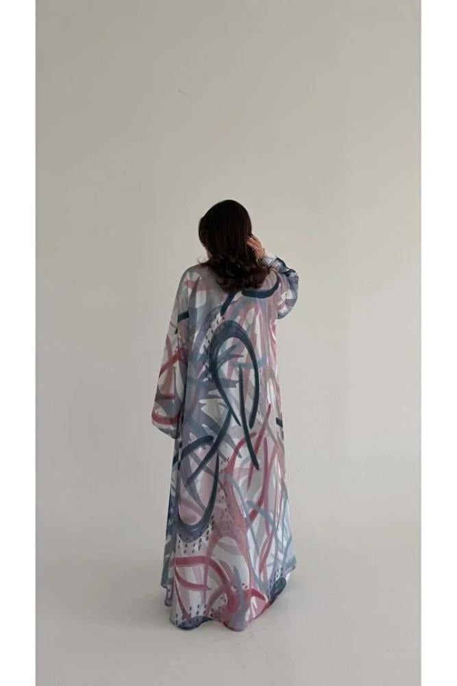 AYA MWT1075 - عباية طباعة | Printed Abaya