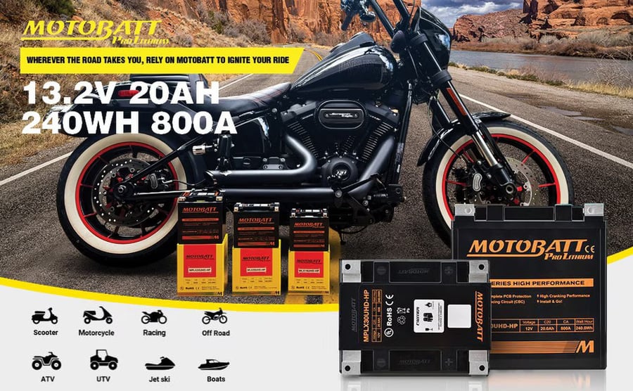MLX20UHD-HP Motobatt LifePo4 Lithium