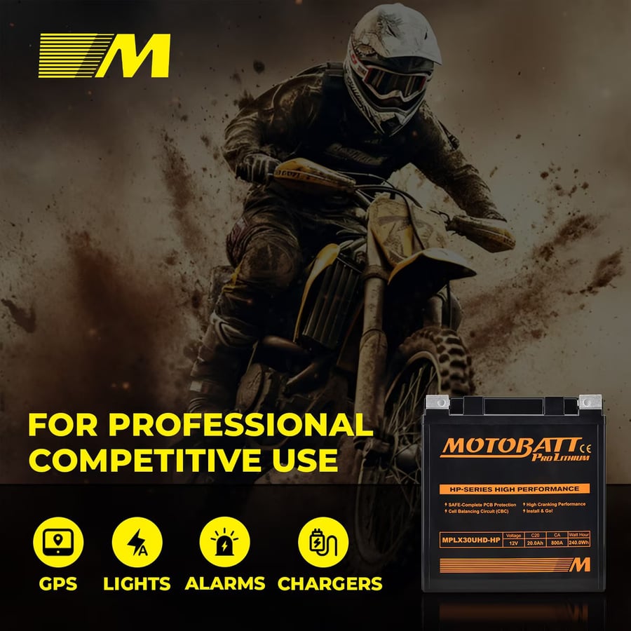 MLX20UHD-HP Motobatt LifePo4 Lithium