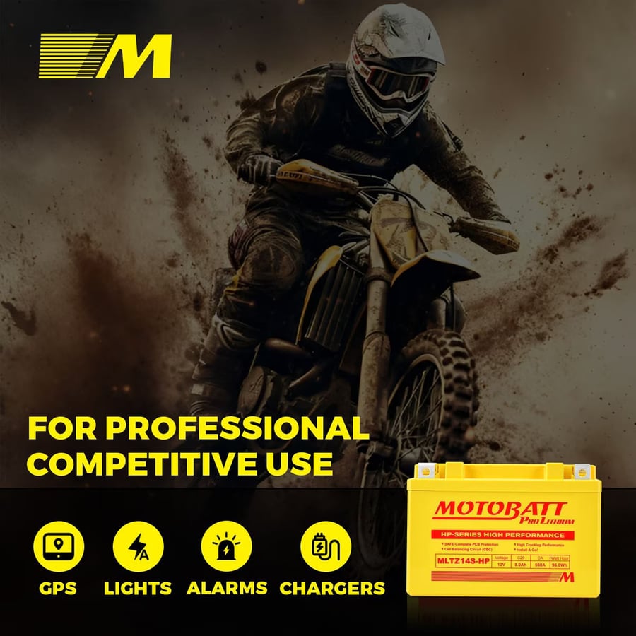 MLTZ14S-HP Motobatt LifePo4 Lithium