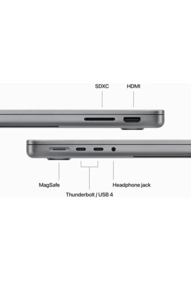 MacBook Pro laptop with M4 chip, XDR Retina display, 14.2-inch size, 1 terabyte capacity