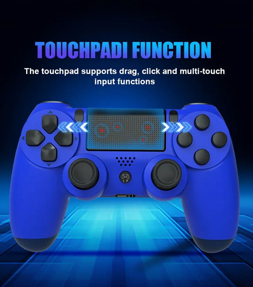 وحدة تحكم لاسلكية LIGHTPAD، عصا تحكم لجهاز بلاي ستيشن 4 والكمبيوتر الشخصي (لون أبيض)