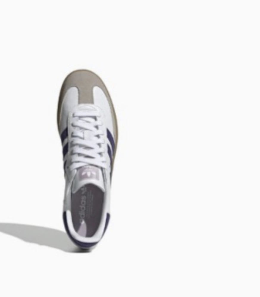 Adidas samba OG white collegiate purple