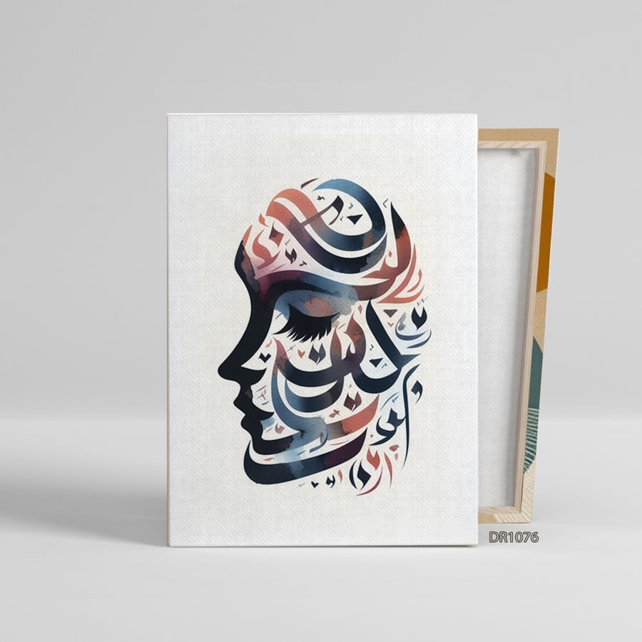 لوحة كانفس جدارية مطبوعة رسم تجريدي 176