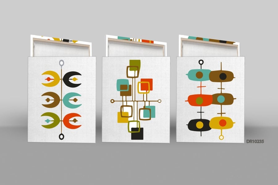 لوحة كانفس جدارية ثلاث قطع  D236
