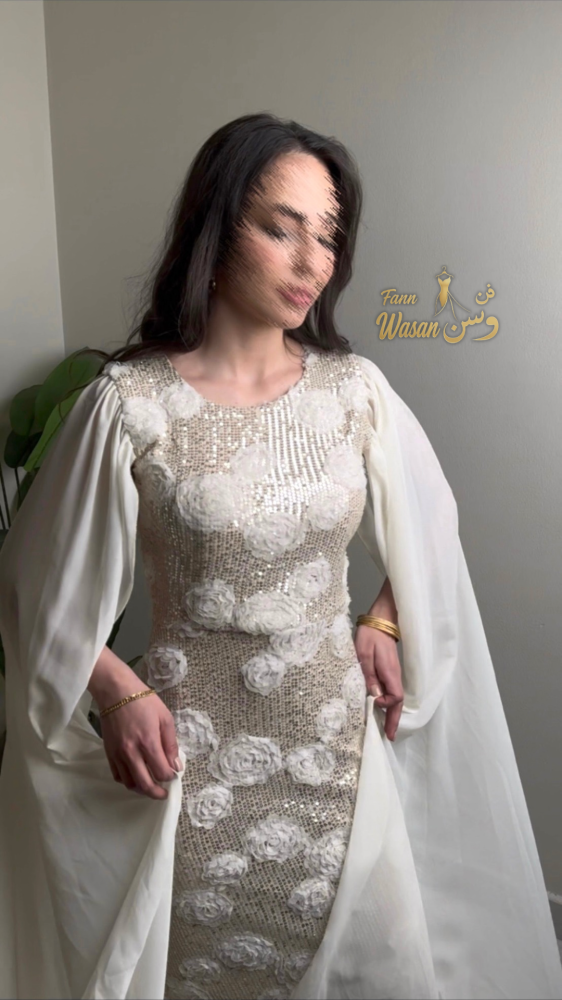 فستان اوف وايت طويل