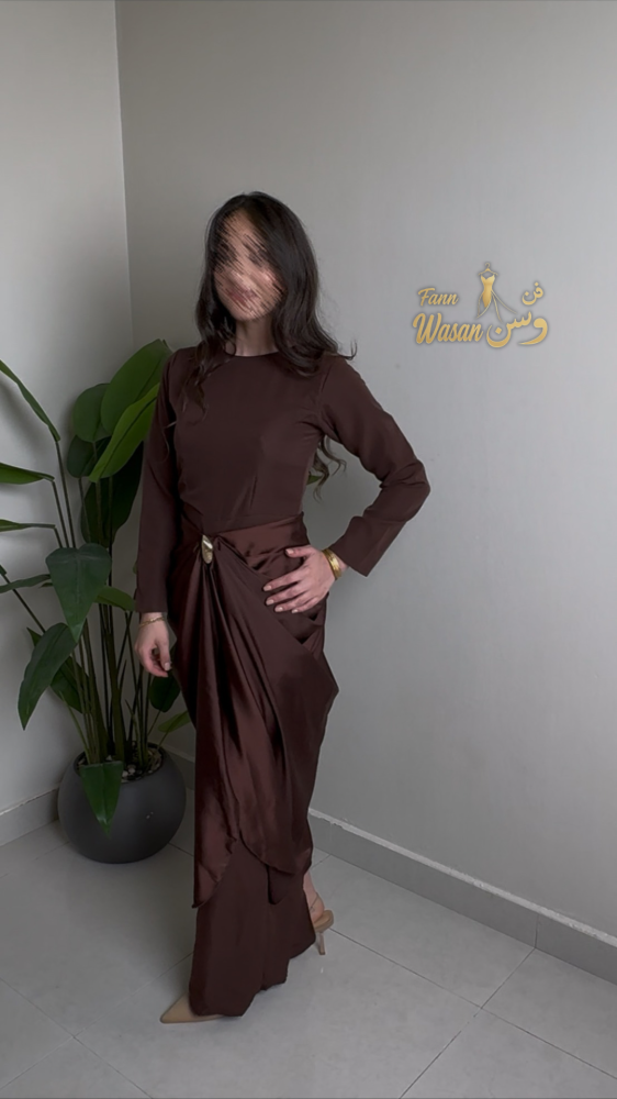 فستان سهرة ناعم طويل
