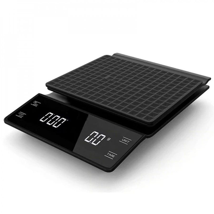 Digital fashion scale with timer and LED touch screen