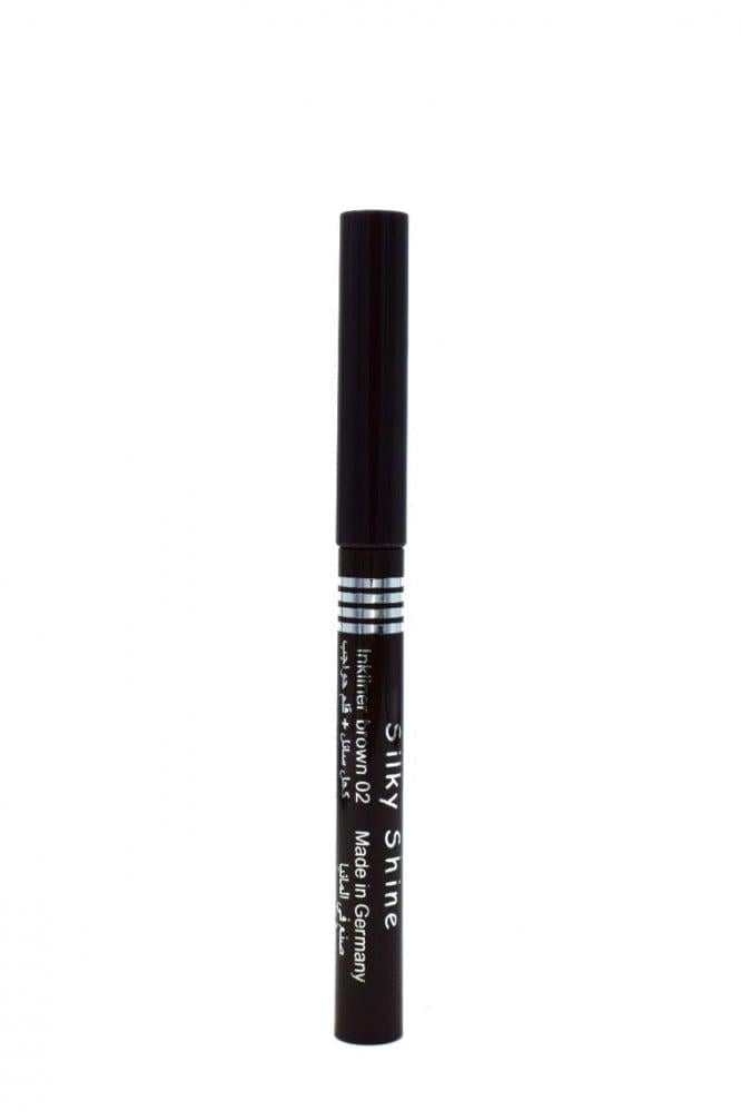 سلكي شاين قلم كحل سائل - بني 02 Silky Shine likliner brown 02